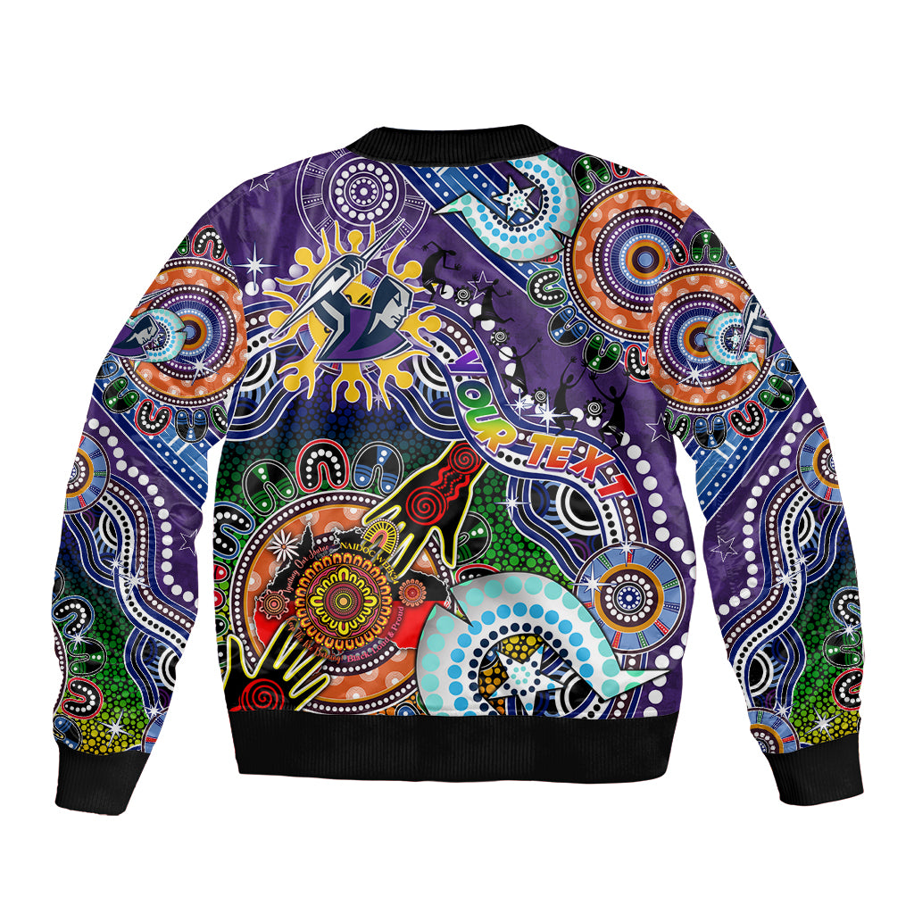 Personalised Storm NAIDOC Week 2024 Bomber Jacket Australia Aboriginal Dot Painting