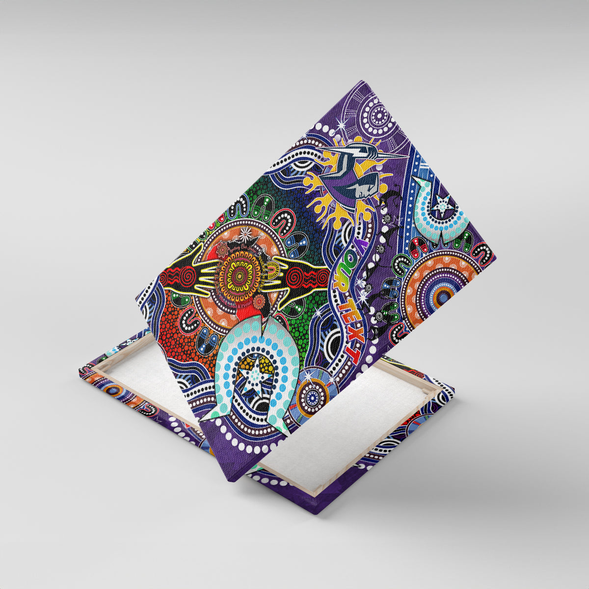 Personalised Storm NAIDOC Week 2024 Canvas Wall Art Australia Aboriginal Dot Painting