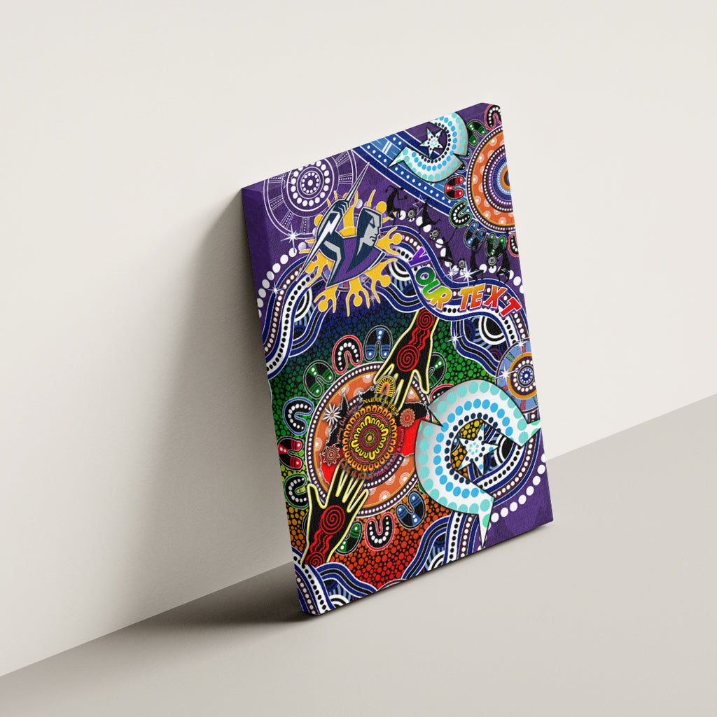 Personalised Storm NAIDOC Week 2024 Canvas Wall Art Australia Aboriginal Dot Painting