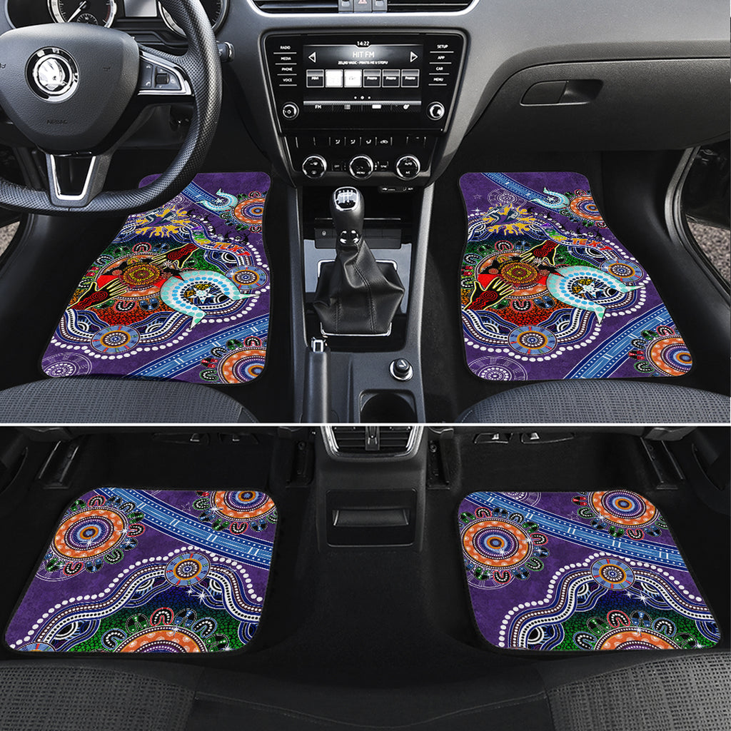 Personalised Storm NAIDOC Week 2024 Car Mats Australia Aboriginal Dot Painting