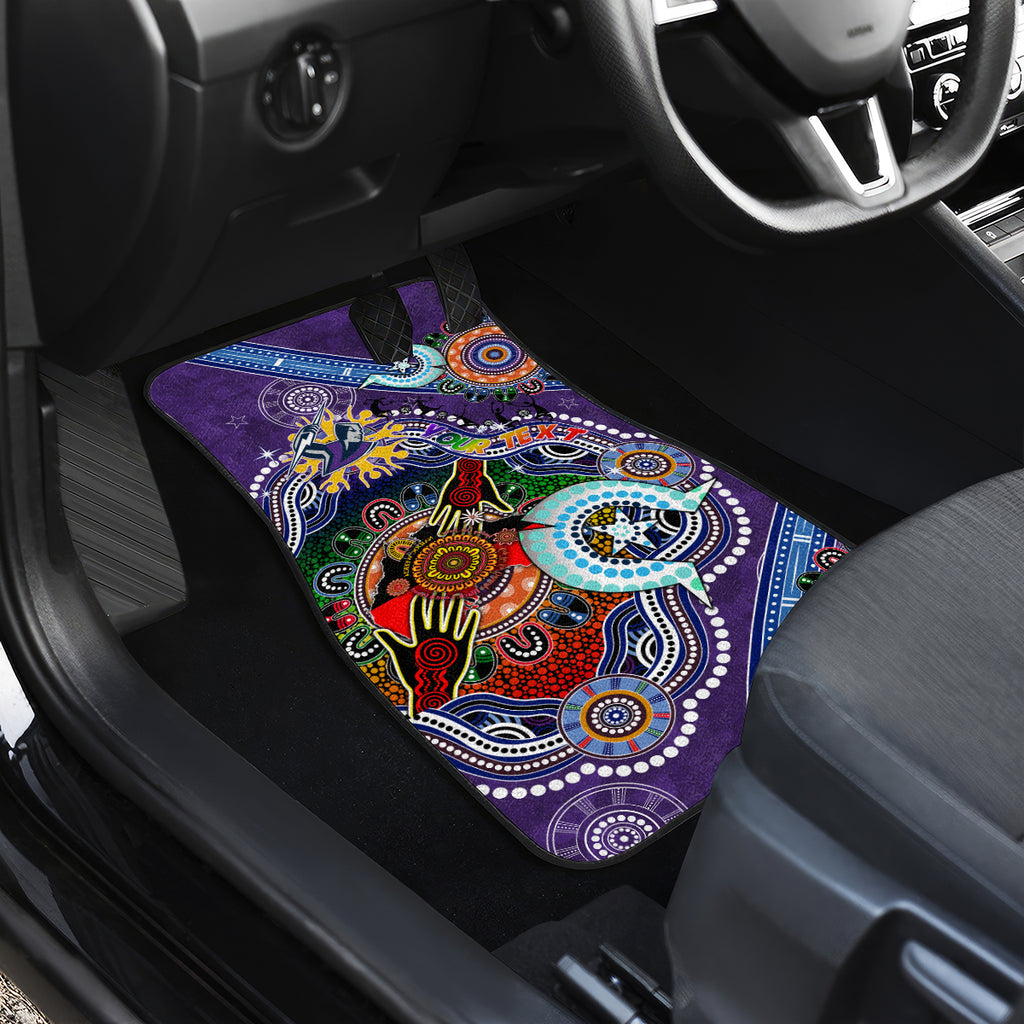 Personalised Storm NAIDOC Week 2024 Car Mats Australia Aboriginal Dot Painting