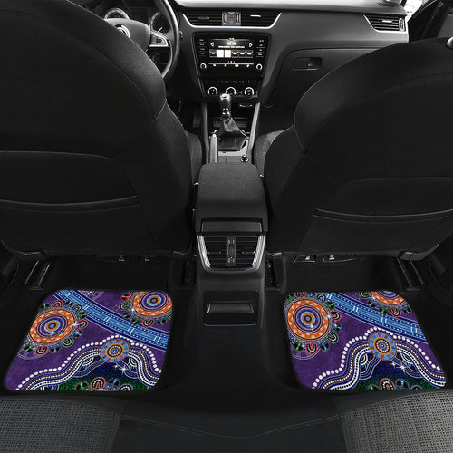 Personalised Storm NAIDOC Week 2024 Car Mats Australia Aboriginal Dot Painting