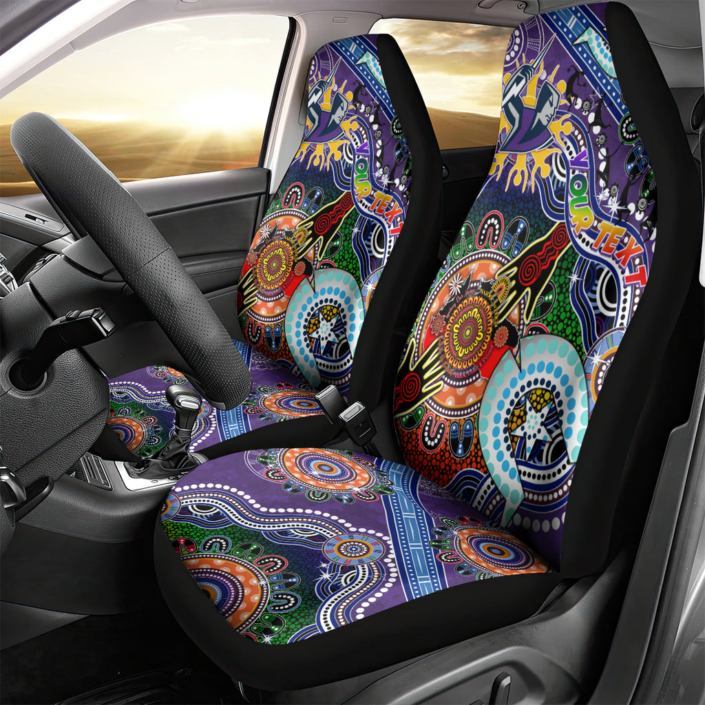 Personalised Storm NAIDOC Week 2024 Car Seat Cover Australia Aboriginal Dot Painting
