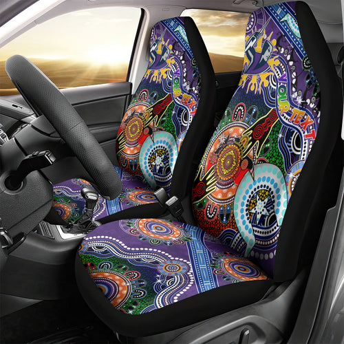 Personalised Storm NAIDOC Week 2024 Car Seat Cover Australia Aboriginal Dot Painting