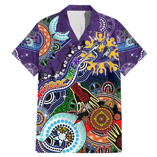 Personalised Storm NAIDOC Week 2024 Family Matching Mermaid Dress and Hawaiian Shirt Australia Aboriginal Dot Painting