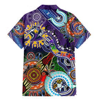 Personalised Storm NAIDOC Week 2024 Family Matching Mermaid Dress and Hawaiian Shirt Australia Aboriginal Dot Painting