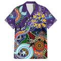Personalised Storm NAIDOC Week 2024 Family Matching Puletasi and Hawaiian Shirt Australia Aboriginal Dot Painting