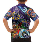 Personalised Storm NAIDOC Week 2024 Family Matching Tank Maxi Dress and Hawaiian Shirt Australia Aboriginal Dot Painting