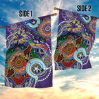Personalised Storm NAIDOC Week 2024 Garden Flag Australia Aboriginal Dot Painting