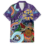 Personalised Storm NAIDOC Week 2024 Hawaiian Shirt Australia Aboriginal Dot Painting