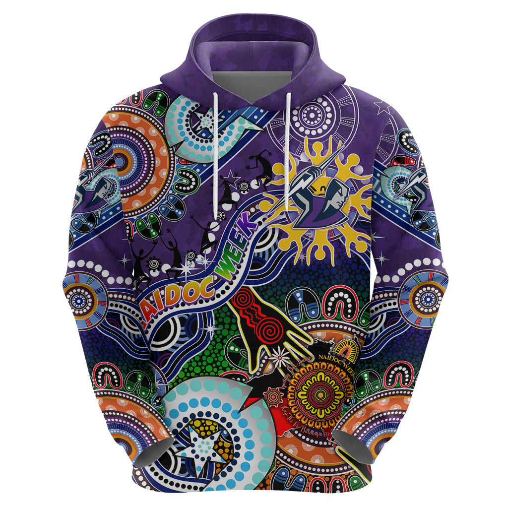 Personalised Storm NAIDOC Week 2024 Hoodie Australia Aboriginal Dot Painting