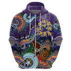 Personalised Storm NAIDOC Week 2024 Hoodie Australia Aboriginal Dot Painting