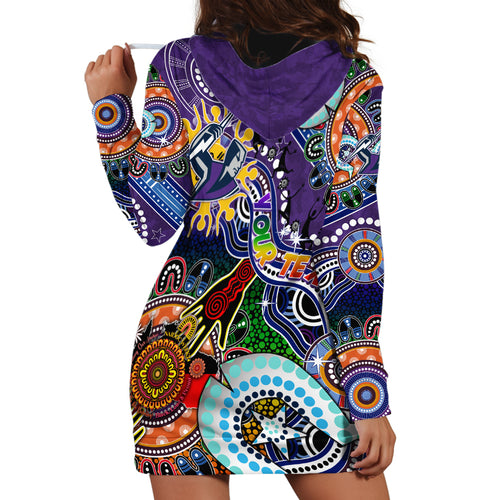 Personalised Storm NAIDOC Week 2024 Hoodie Dress Australia Aboriginal Dot Painting