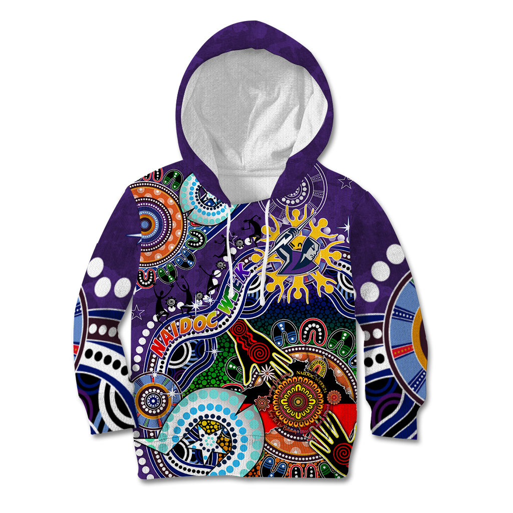 Personalised Storm NAIDOC Week 2024 Kid Hoodie Australia Aboriginal Dot Painting