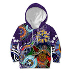 Personalised Storm NAIDOC Week 2024 Kid Hoodie Australia Aboriginal Dot Painting