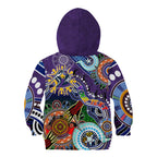 Personalised Storm NAIDOC Week 2024 Kid Hoodie Australia Aboriginal Dot Painting