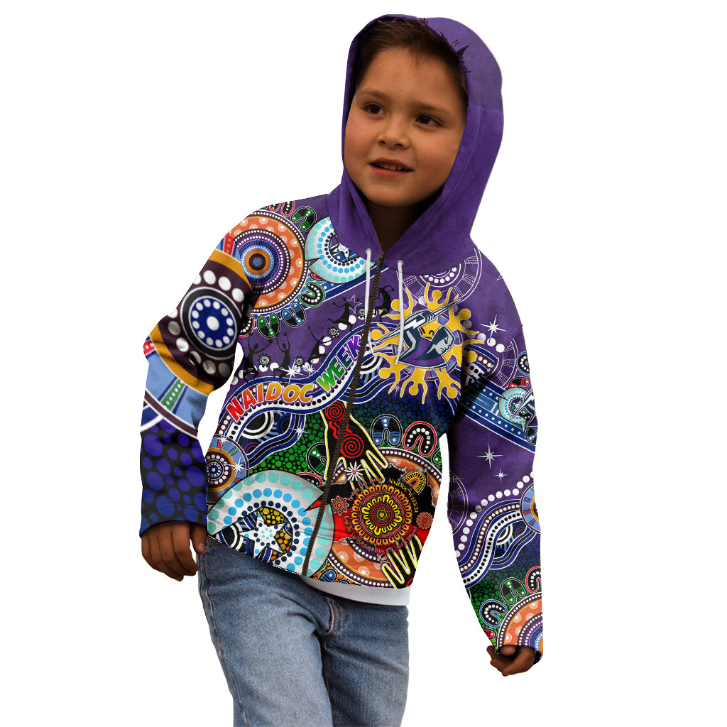Personalised Storm NAIDOC Week 2024 Kid Hoodie Australia Aboriginal Dot Painting