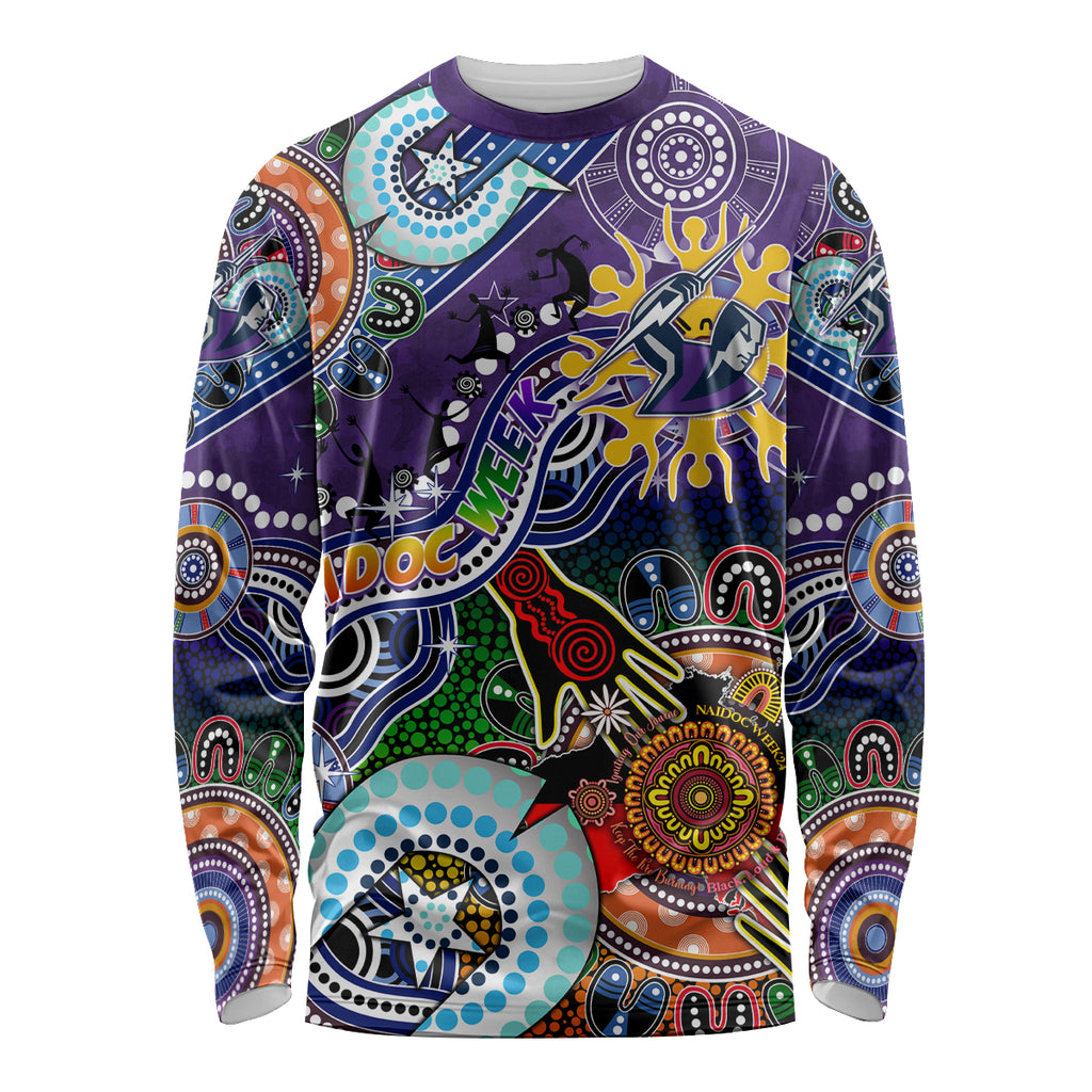 Personalised Storm NAIDOC Week 2024 Long Sleeve Shirt Australia Aboriginal Dot Painting