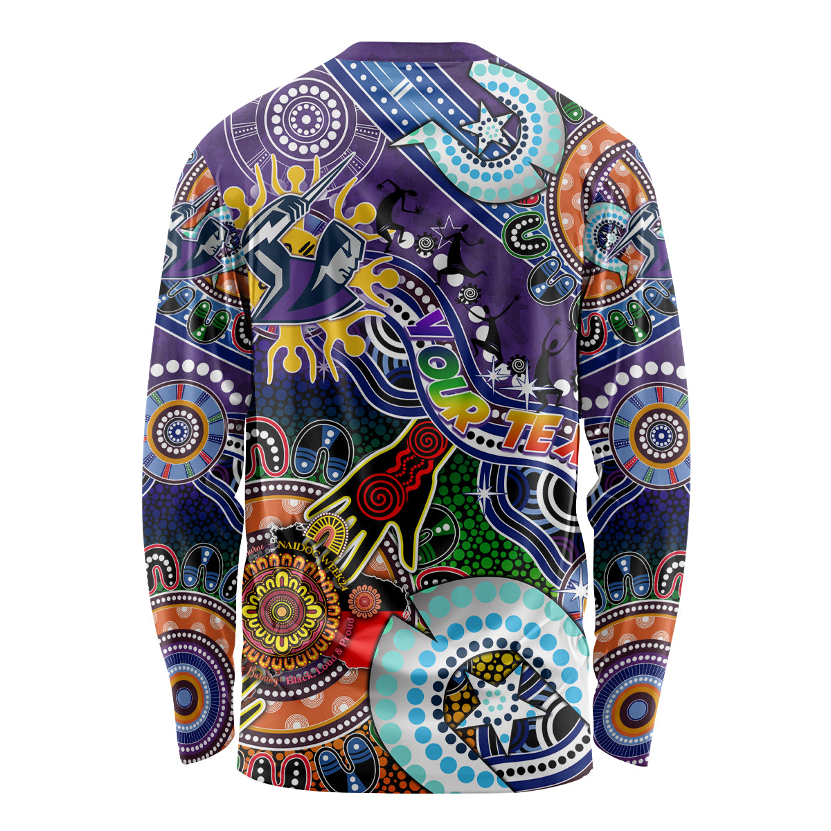 Personalised Storm NAIDOC Week 2024 Long Sleeve Shirt Australia Aboriginal Dot Painting