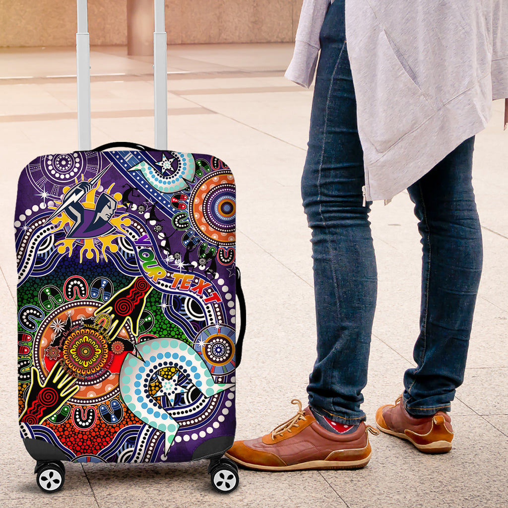Personalised Storm NAIDOC Week 2024 Luggage Cover Australia Aboriginal Dot Painting