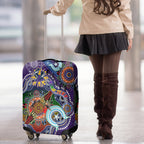 Personalised Storm NAIDOC Week 2024 Luggage Cover Australia Aboriginal Dot Painting