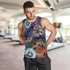 Personalised Storm NAIDOC Week 2024 Men Tank Top Australia Aboriginal Dot Painting