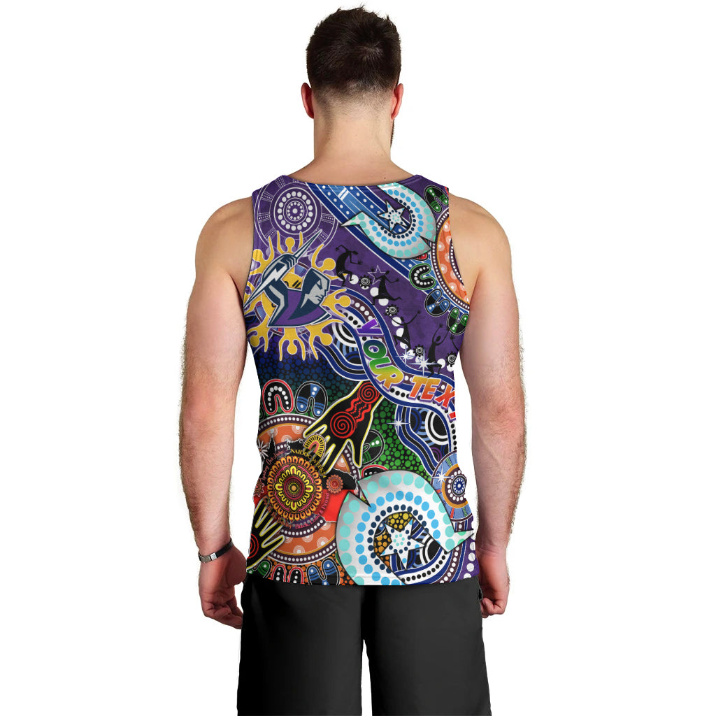 Personalised Storm NAIDOC Week 2024 Men Tank Top Australia Aboriginal Dot Painting