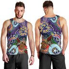 Personalised Storm NAIDOC Week 2024 Men Tank Top Australia Aboriginal Dot Painting