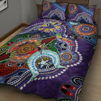 Personalised Storm NAIDOC Week 2024 Quilt Bed Set Australia Aboriginal Dot Painting