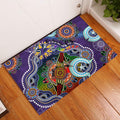Personalised Storm NAIDOC Week 2024 Rubber Doormat Australia Aboriginal Dot Painting