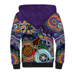 Personalised Storm NAIDOC Week 2024 Sherpa Hoodie Australia Aboriginal Dot Painting