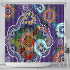 Personalised Storm NAIDOC Week 2024 Shower Curtain Australia Aboriginal Dot Painting