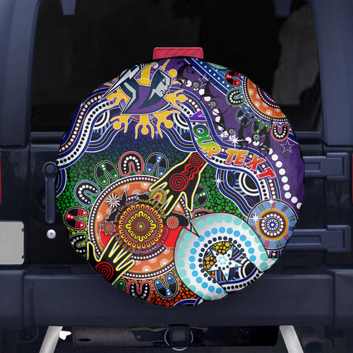 Personalised Storm NAIDOC Week 2024 Spare Tire Cover Australia Aboriginal Dot Painting