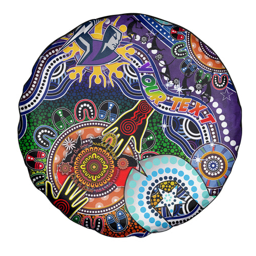 Personalised Storm NAIDOC Week 2024 Spare Tire Cover Australia Aboriginal Dot Painting