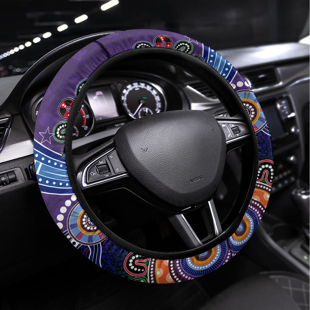 Storm NAIDOC Week 2024 Steering Wheel Cover Australia Aboriginal Dot Painting