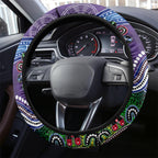 Storm NAIDOC Week 2024 Steering Wheel Cover Australia Aboriginal Dot Painting