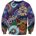 Personalised Storm NAIDOC Week 2024 Sweatshirt Australia Aboriginal Dot Painting