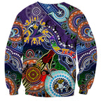 Personalised Storm NAIDOC Week 2024 Sweatshirt Australia Aboriginal Dot Painting
