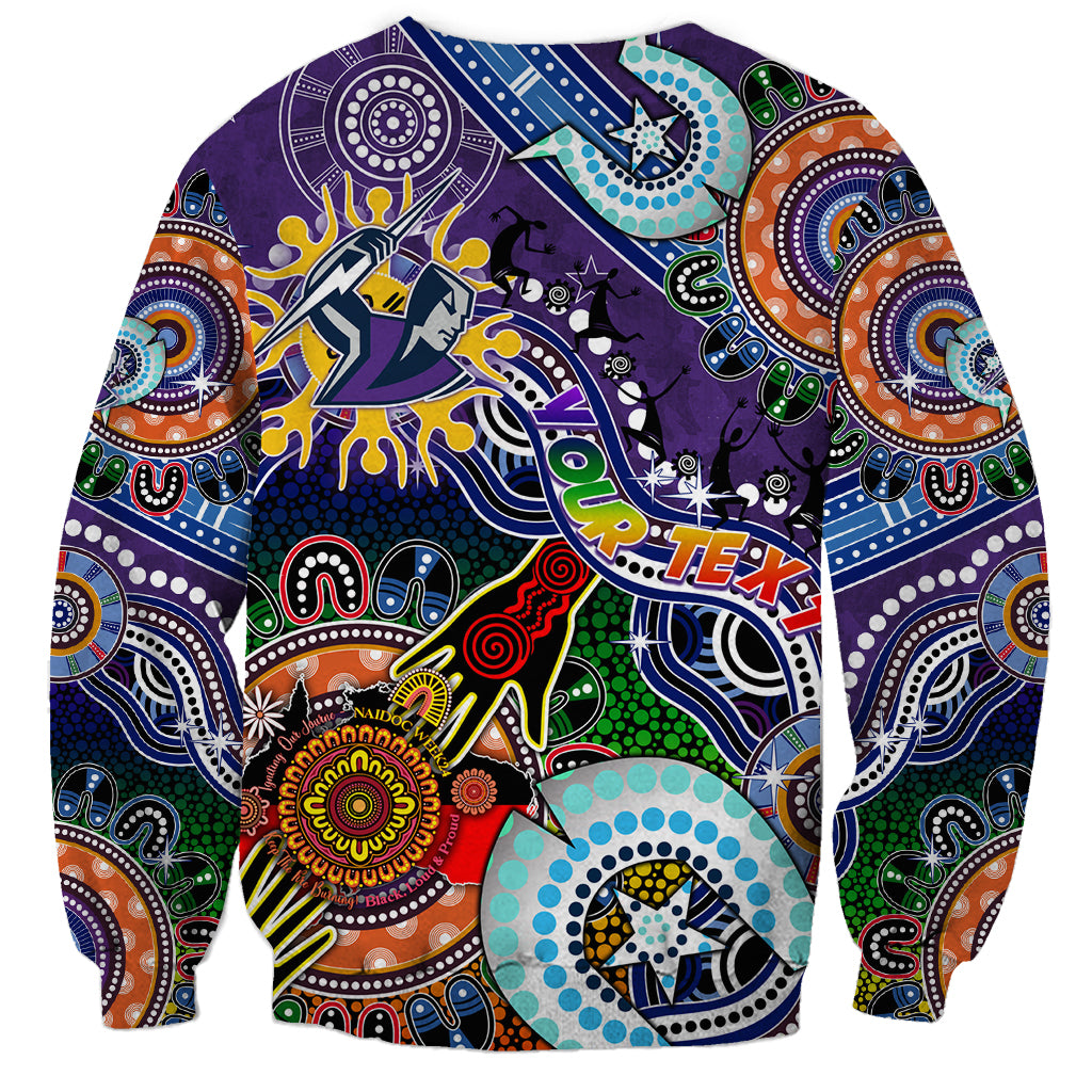 Personalised Storm NAIDOC Week 2024 Sweatshirt Australia Aboriginal Dot Painting