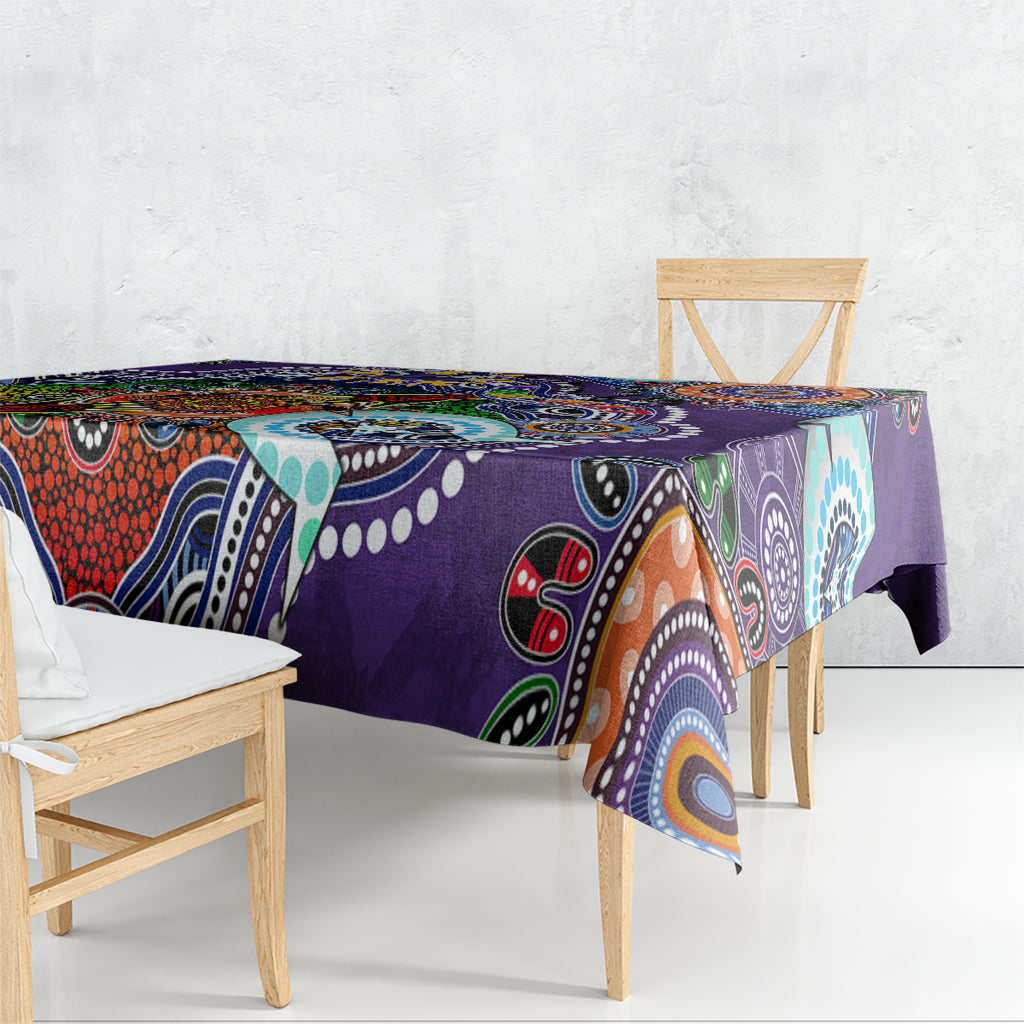 Personalised Storm NAIDOC Week 2024 Tablecloth Australia Aboriginal Dot Painting