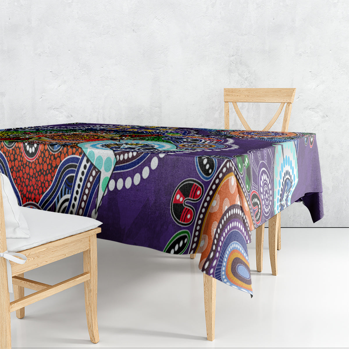Personalised Storm NAIDOC Week 2024 Tablecloth Australia Aboriginal Dot Painting