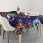 Personalised Storm NAIDOC Week 2024 Tablecloth Australia Aboriginal Dot Painting