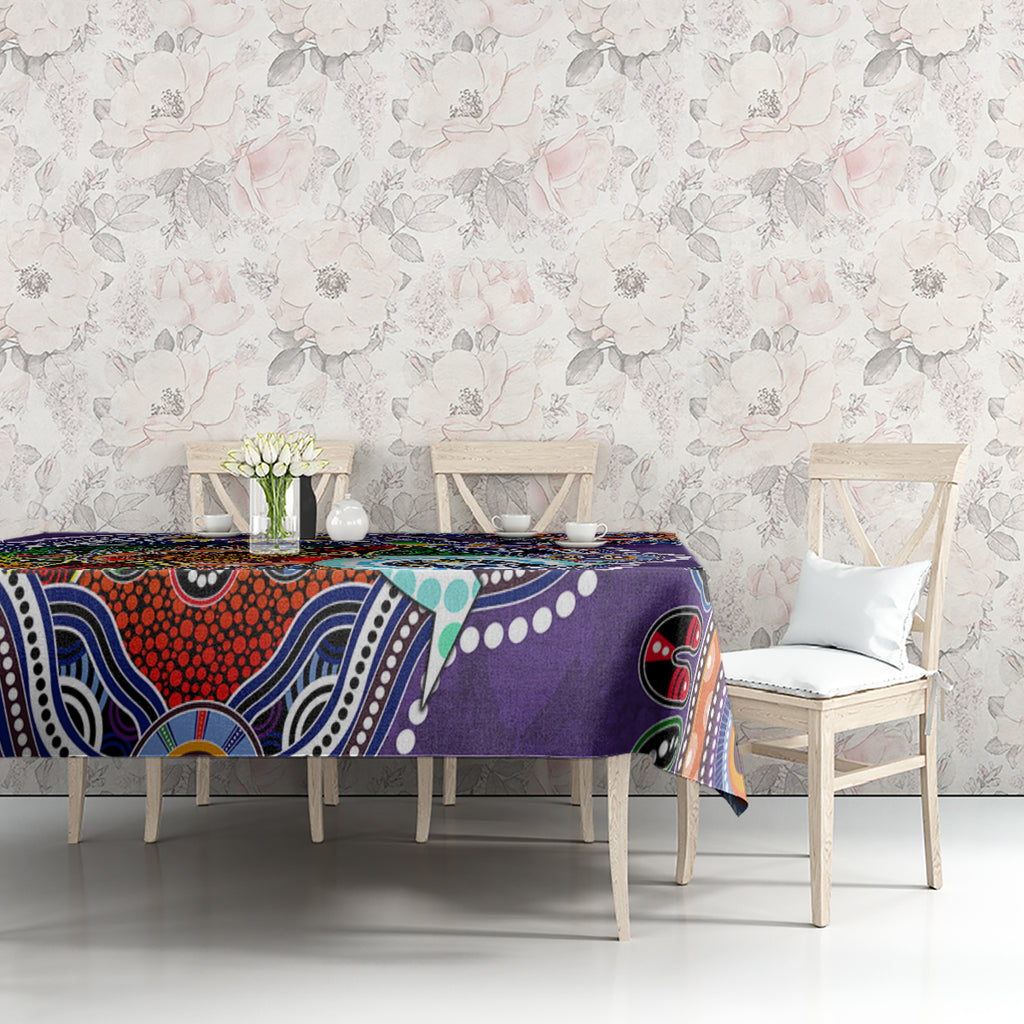 Personalised Storm NAIDOC Week 2024 Tablecloth Australia Aboriginal Dot Painting