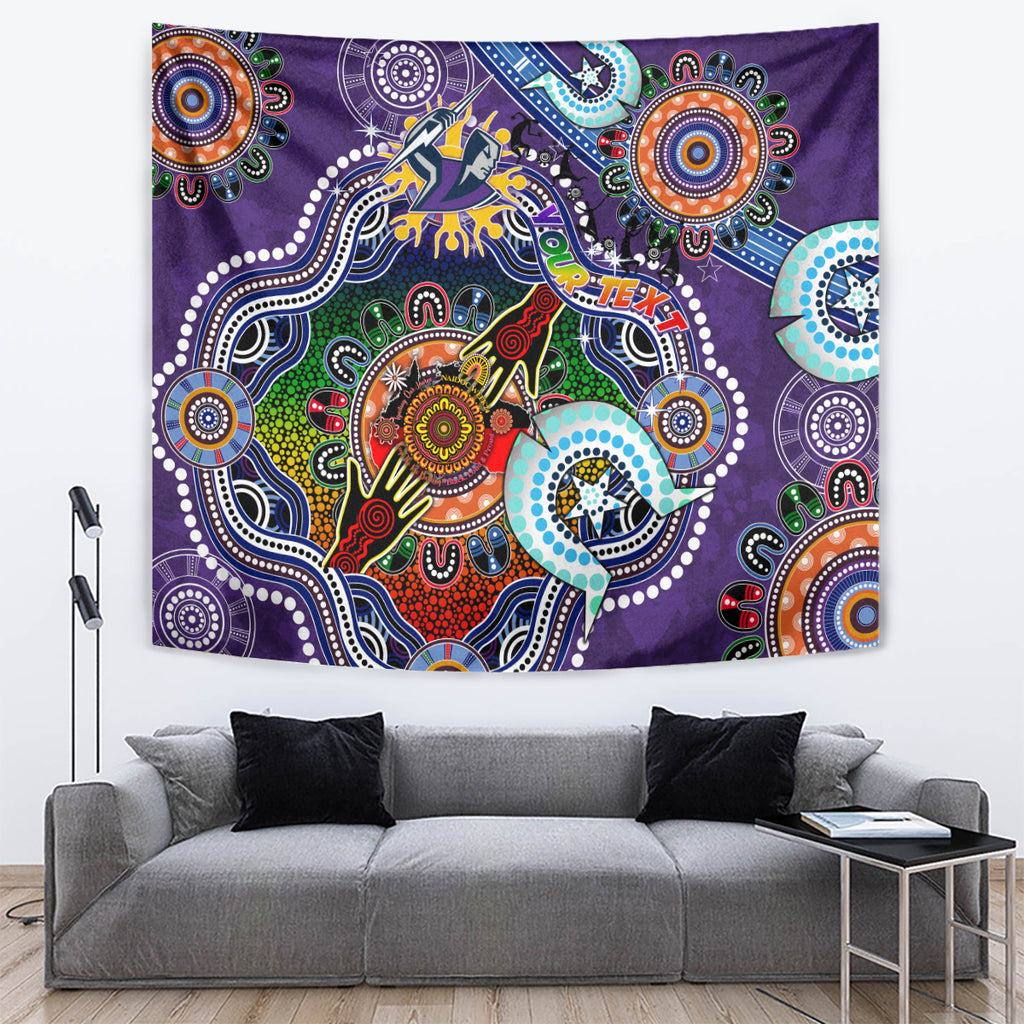 Personalised Storm NAIDOC Week 2024 Tapestry Australia Aboriginal Dot Painting