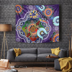 Personalised Storm NAIDOC Week 2024 Tapestry Australia Aboriginal Dot Painting