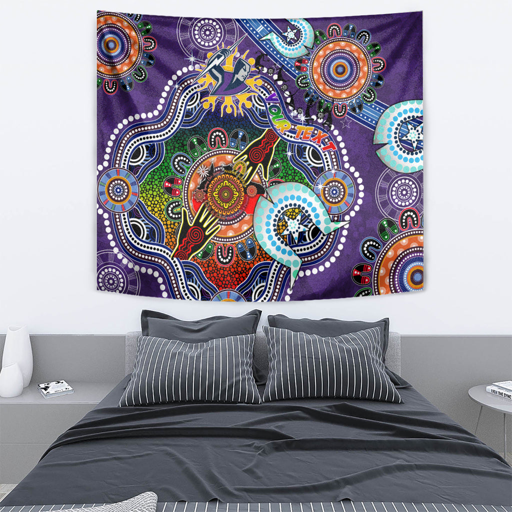 Personalised Storm NAIDOC Week 2024 Tapestry Australia Aboriginal Dot Painting
