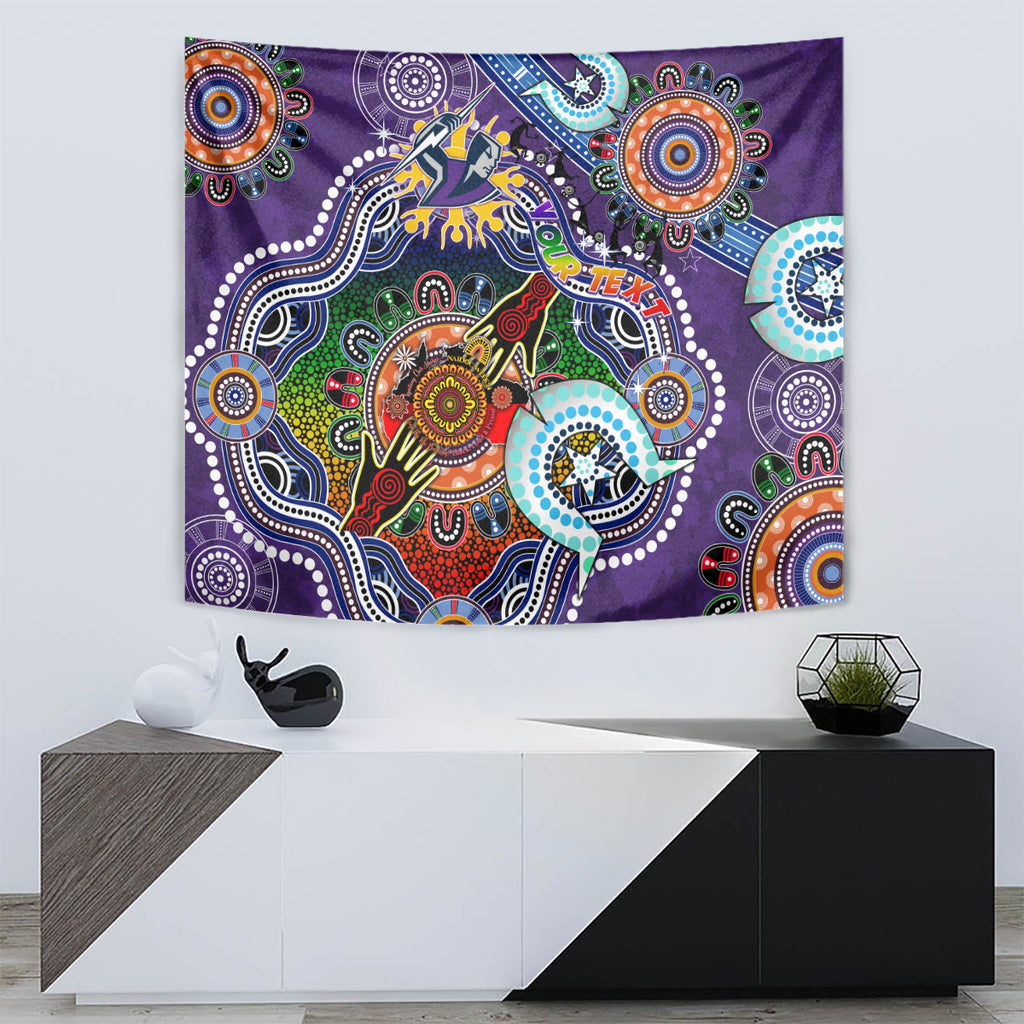 Personalised Storm NAIDOC Week 2024 Tapestry Australia Aboriginal Dot Painting