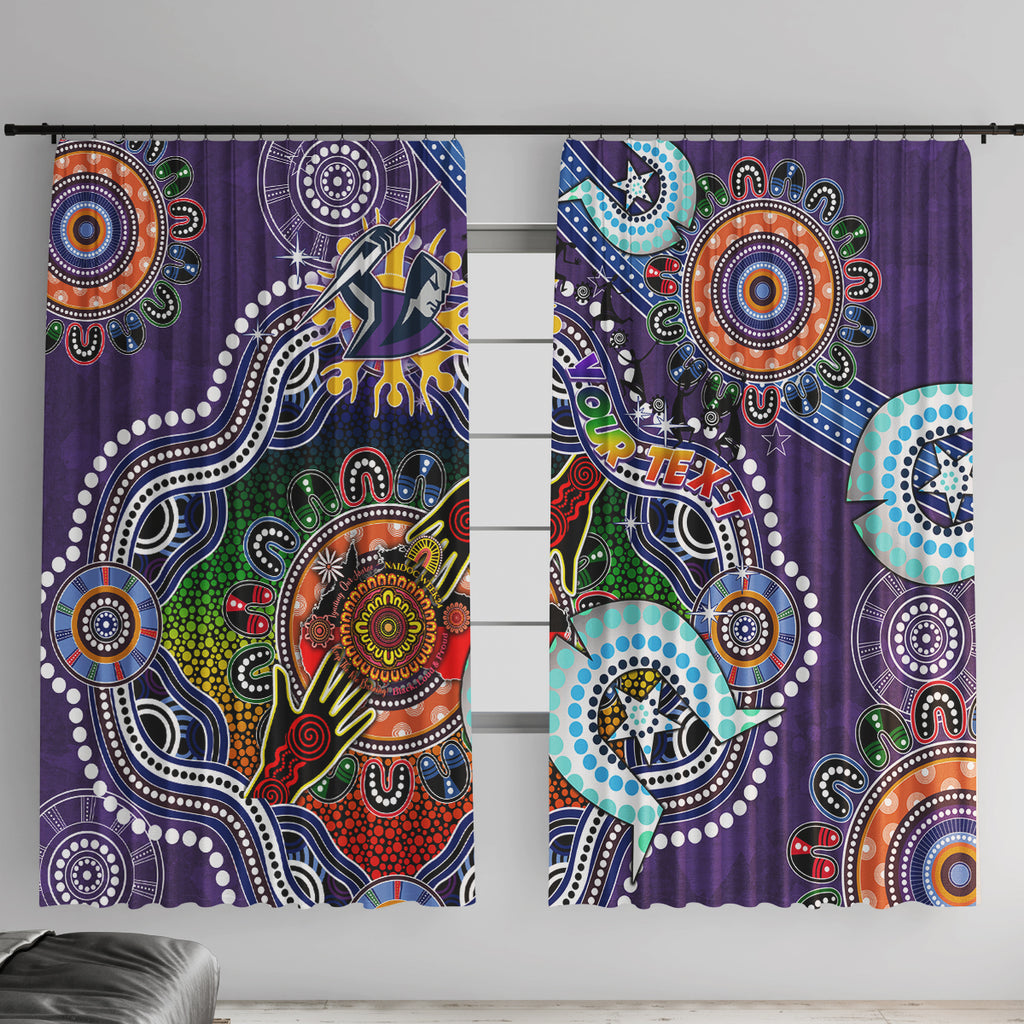 Personalised Storm NAIDOC Week 2024 Window Curtain Australia Aboriginal Dot Painting