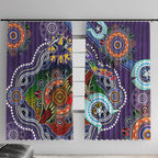 Personalised Storm NAIDOC Week 2024 Window Curtain Australia Aboriginal Dot Painting