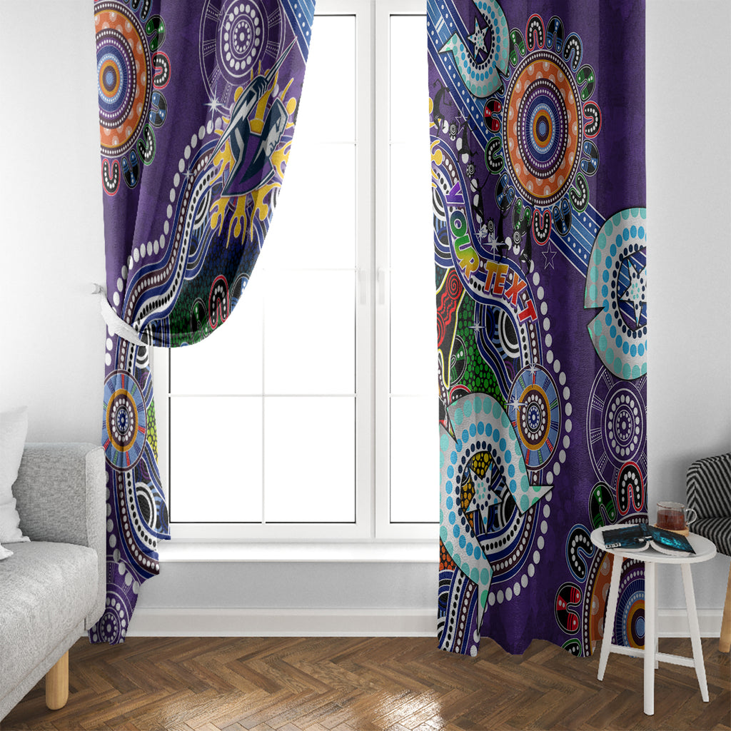 Personalised Storm NAIDOC Week 2024 Window Curtain Australia Aboriginal Dot Painting